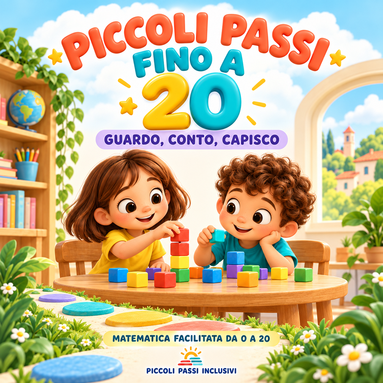 Copertina di Piccoli Passi fino a 20 – Guardo, conto, capisco. Collana Sostegno